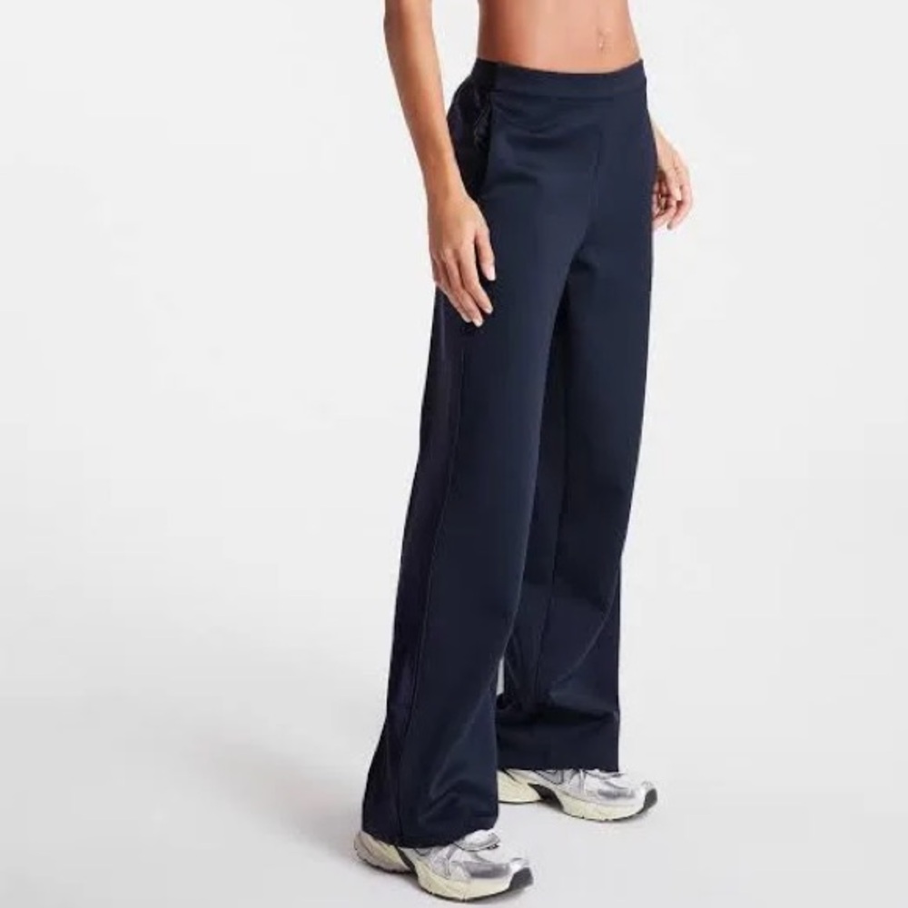 Bandier Wide-Leg Navy Track Pant